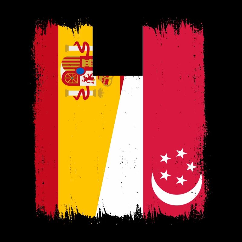 Espagne Drapeau de Singapour
