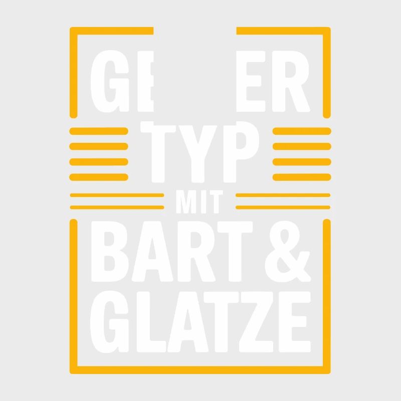 Typ mit Bart und Glatze, Männer Haarausfall Glatze