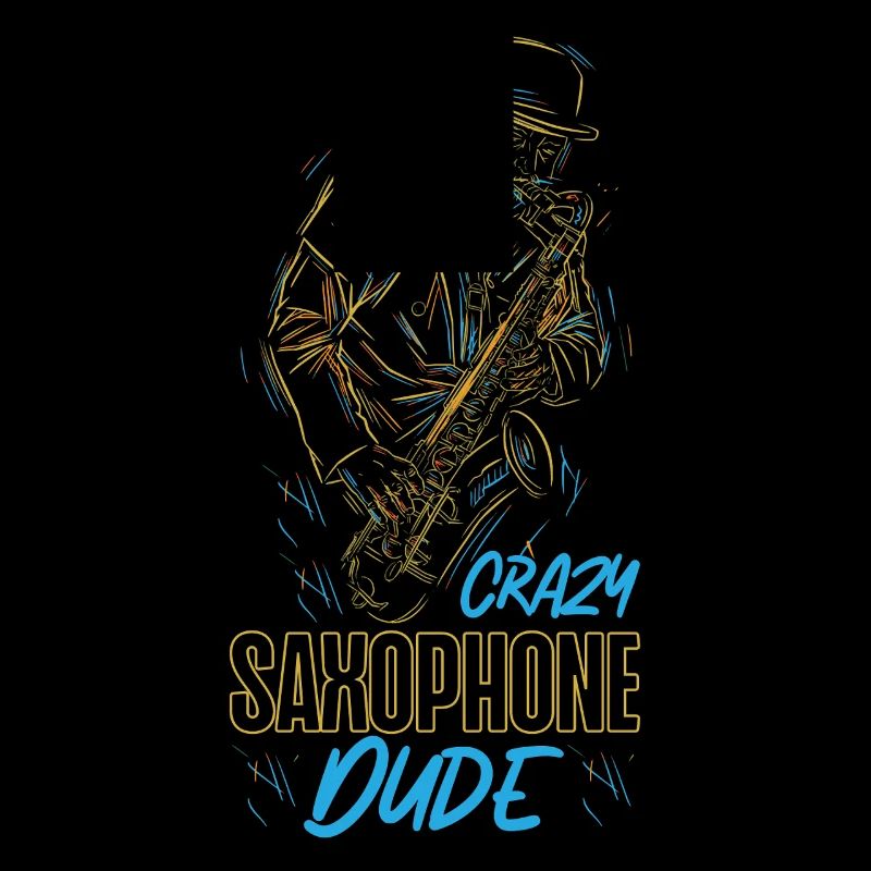 Saxophone Crazy Saxophone Dude