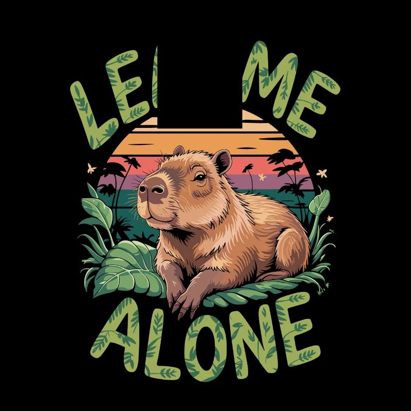 Capybara Feuille moi seul