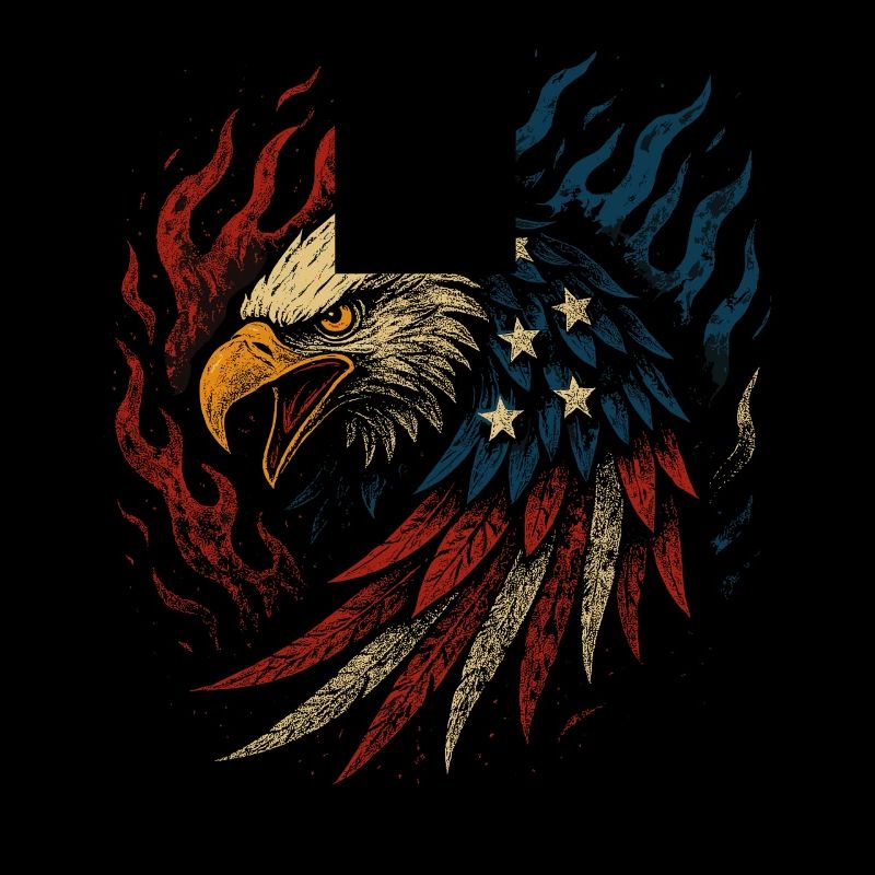 Freedom Eagle - Patriotic Eagle