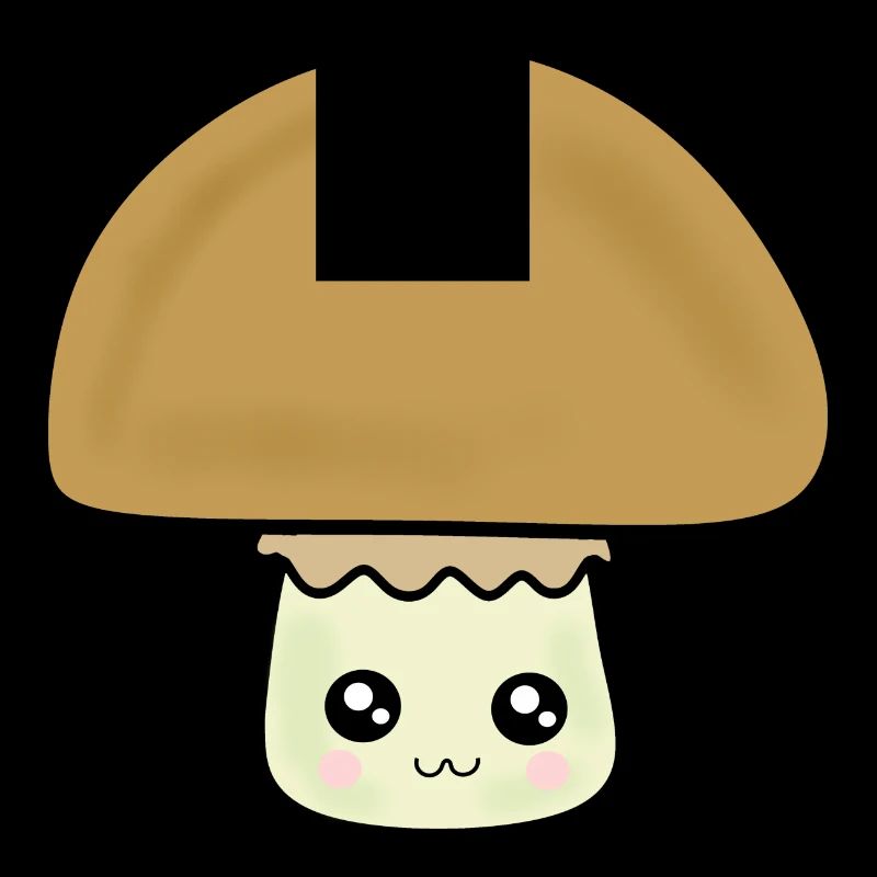 Kawaii mushroom mushroom cute with face