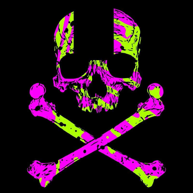 Skull with bone