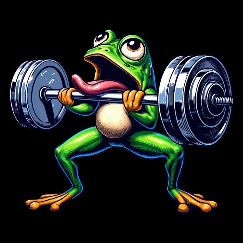Frog Toad Workout Dumbbell Workout Funny
