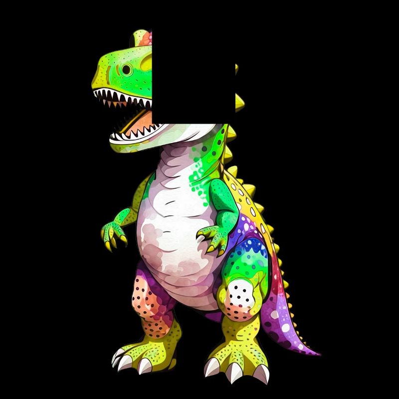 Regenbogen T-Rex Dinosaurier