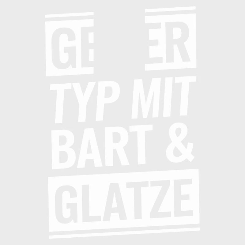 Typ mit Bart und Glatze, Männer Haarausfall Glatze