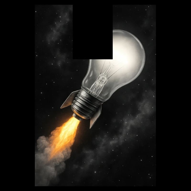 Raketengetriebene Bright Idea