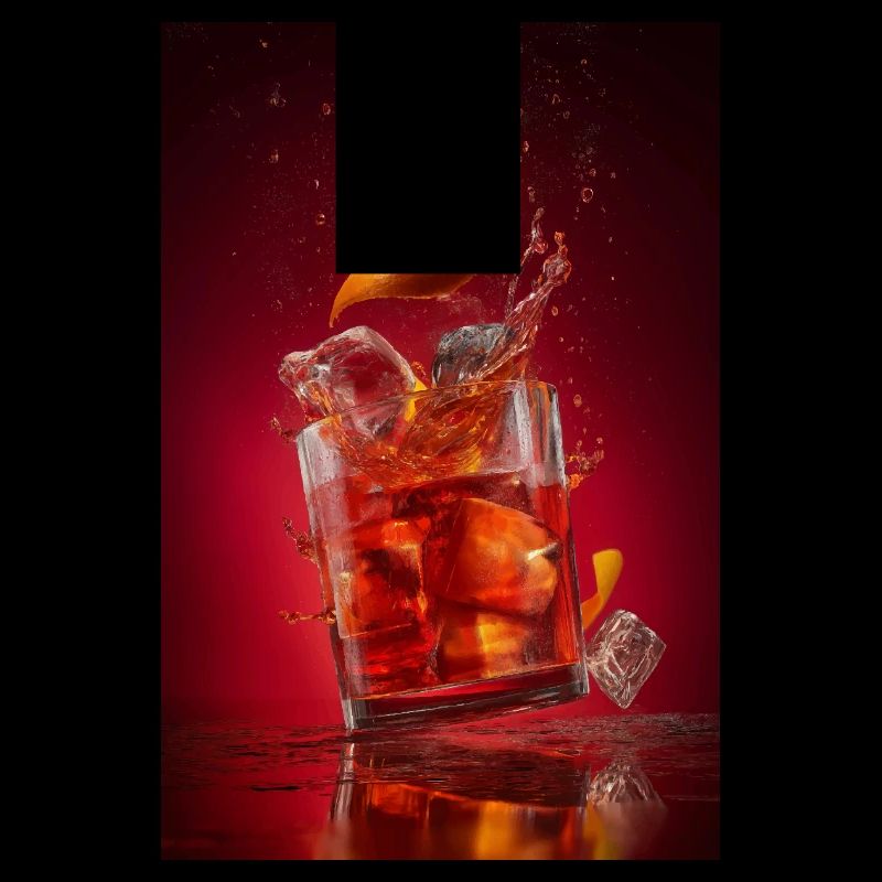Cocktail Negroni éclaboussant