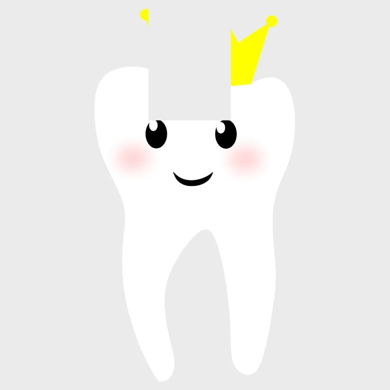 Tooth with crown