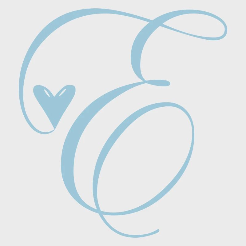 Monogramm E Herz Ranke