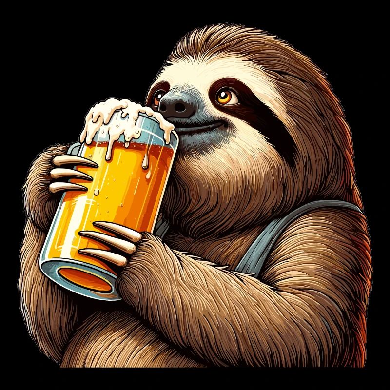 Bier Faultier Genuss Geschenk