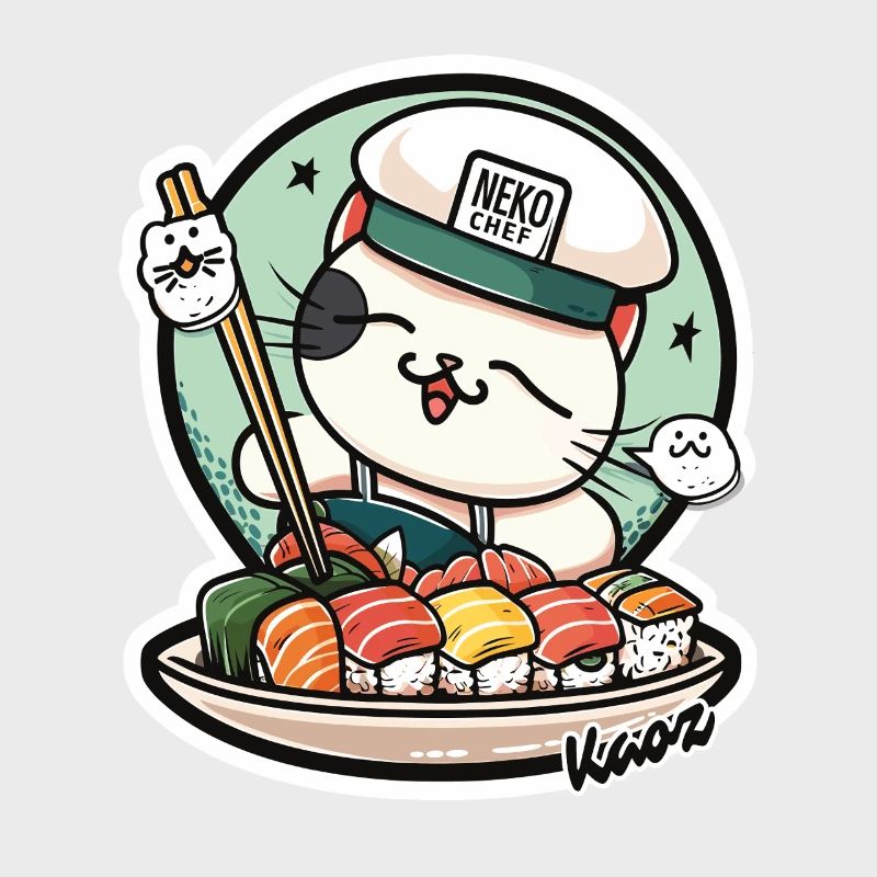 Neko Sushi Chef – Funny Cat Kitchen