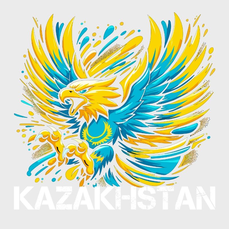 Kazakhstan Eagle Flag Flag Cool Gift