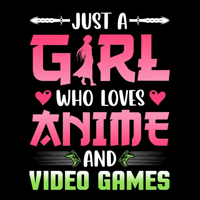Nur ein Mädchen, dass Anime und Video Spiele liebt