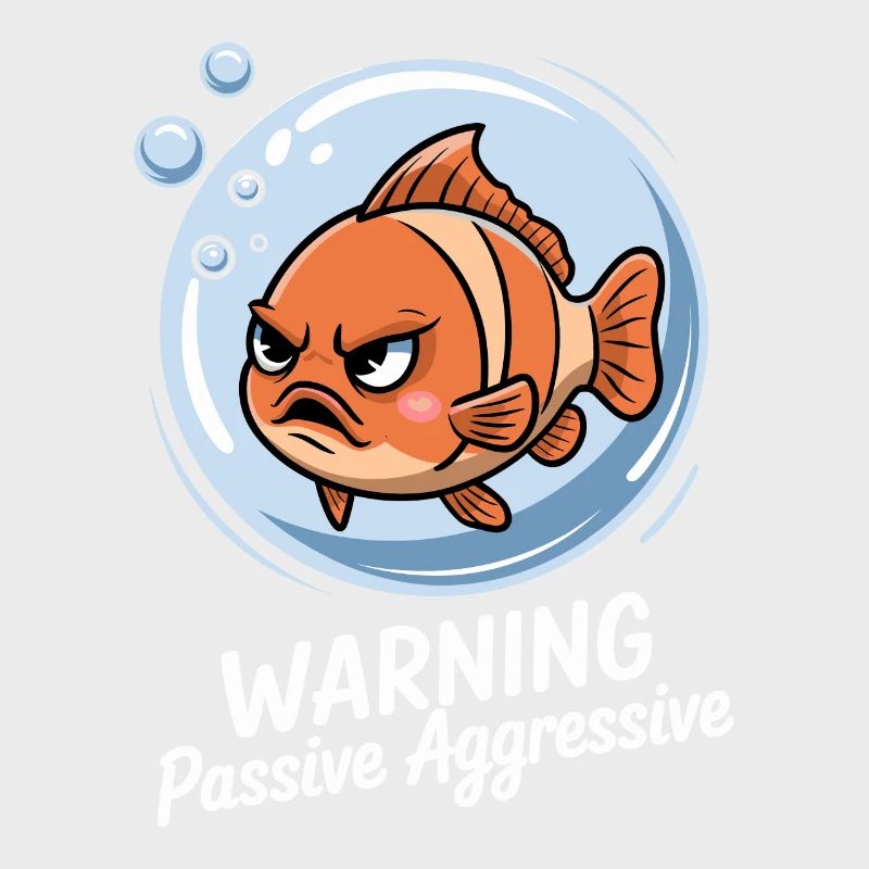 Attention Passive Aggressive Funny Fish Comic