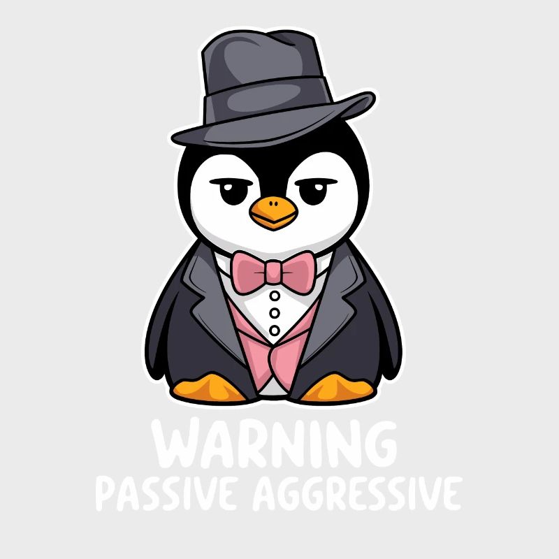Warning about passive aggressive penguin