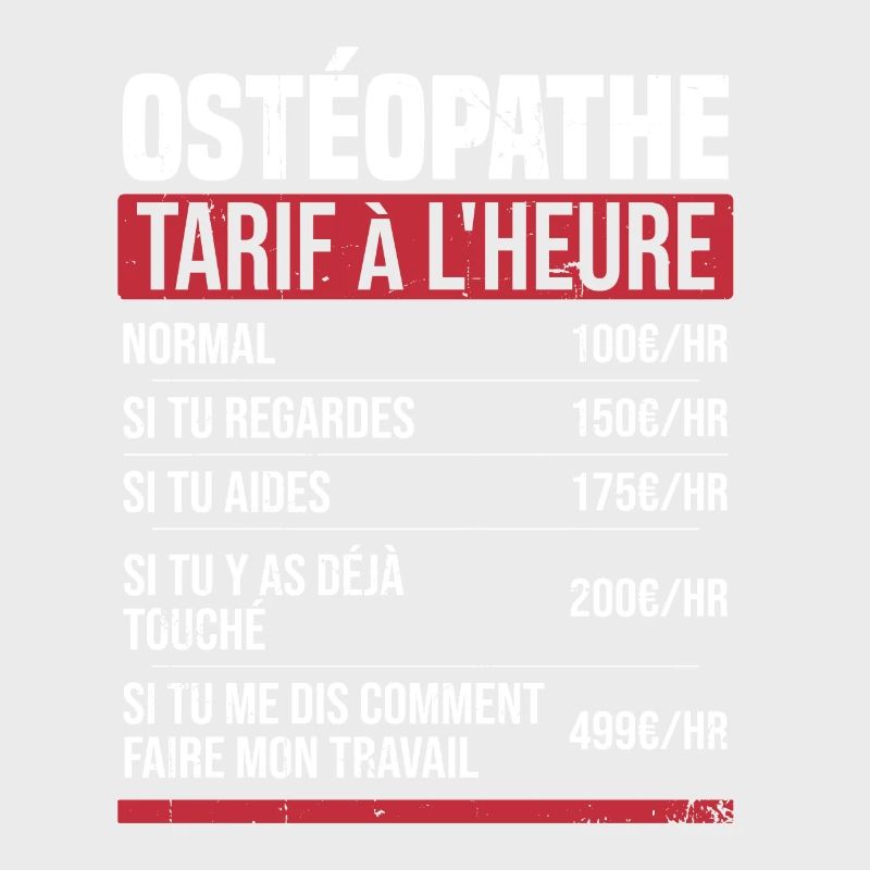 Osteopath hourly rate gift idea humor