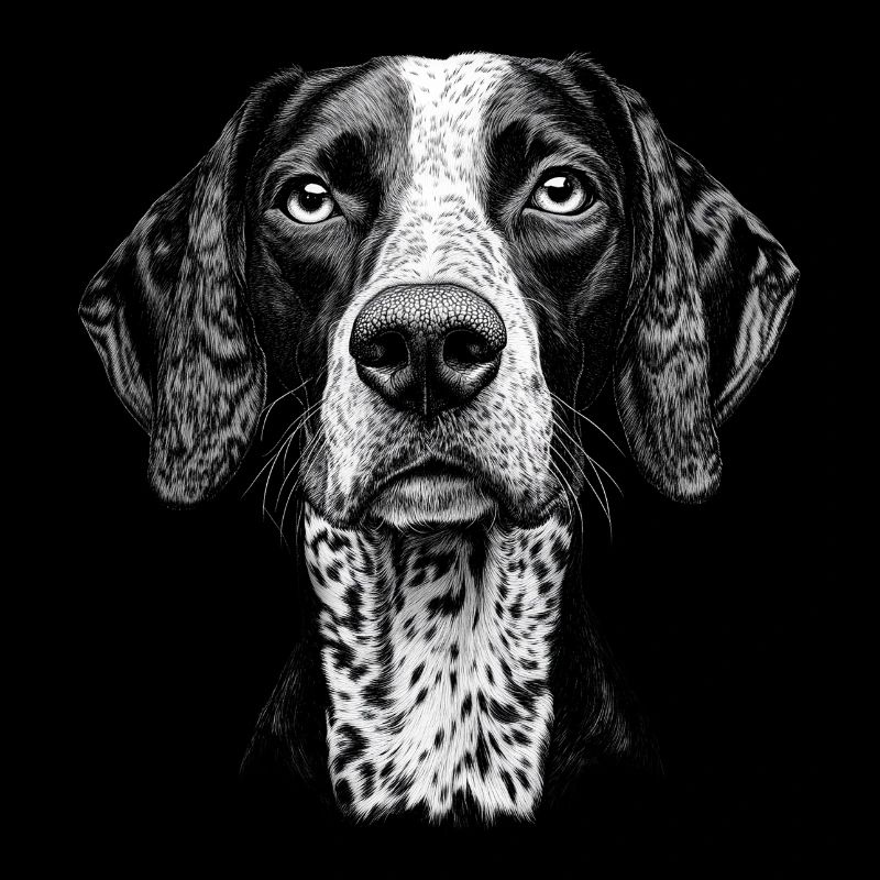 Deutsch Kurzhaar Portrait Hunde Hund Jagdhunde