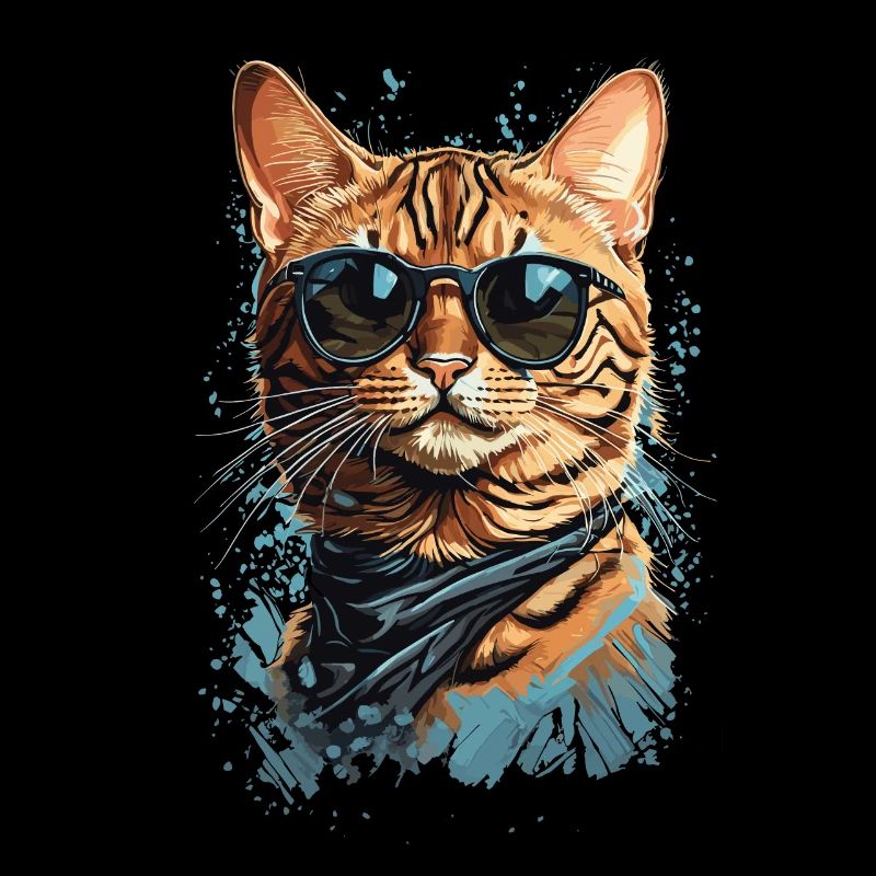 Coole Bengalische Katze Exotisches Katzen Design