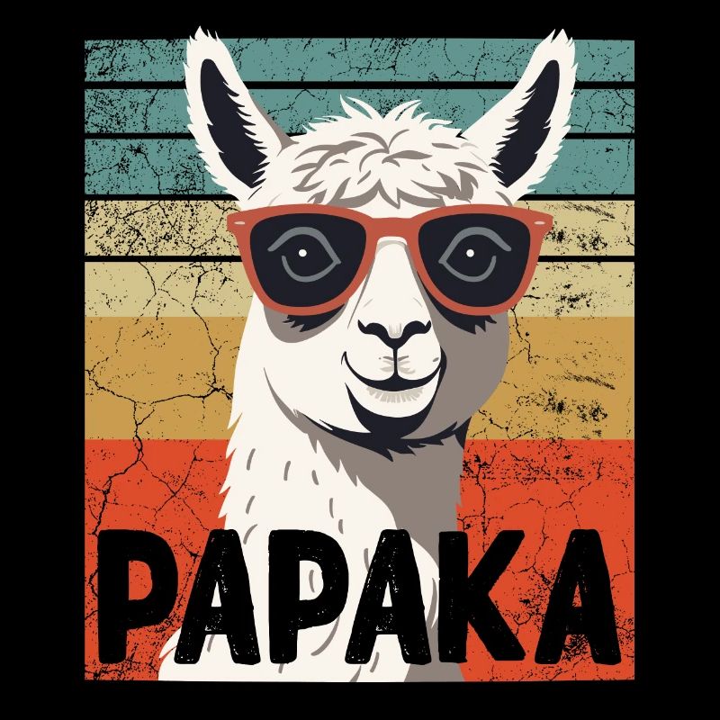 Papaka Drôle Dad Alpaga Style Parfait