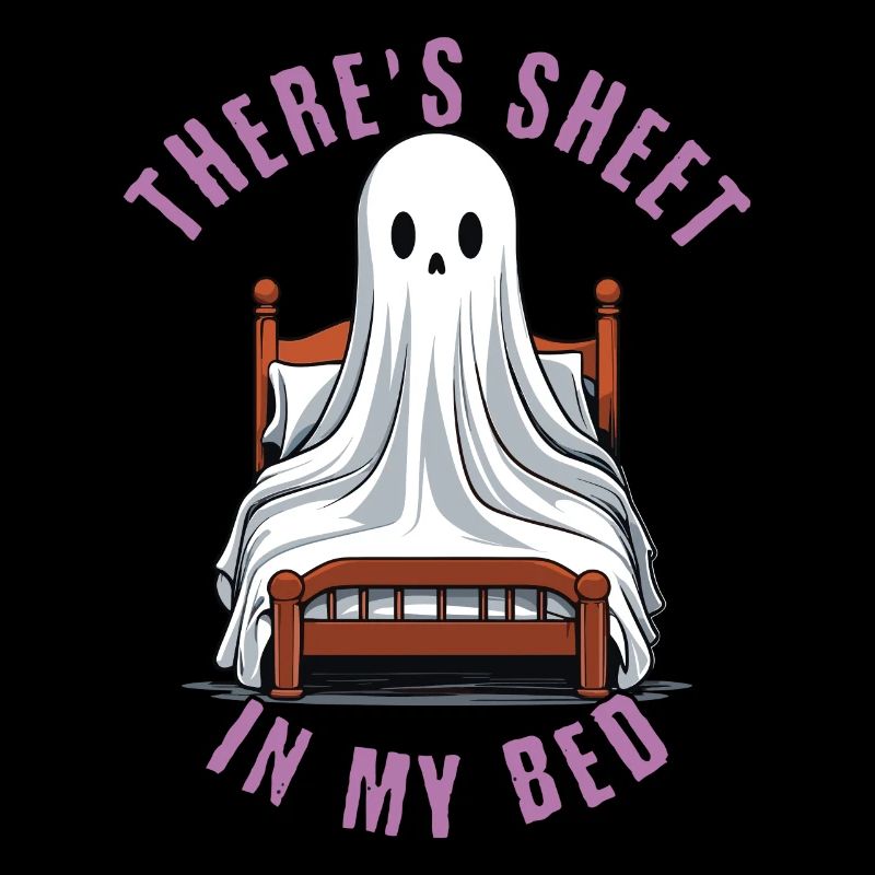 Drôle de dicton d’Halloween : il y a du drap dans mon lit