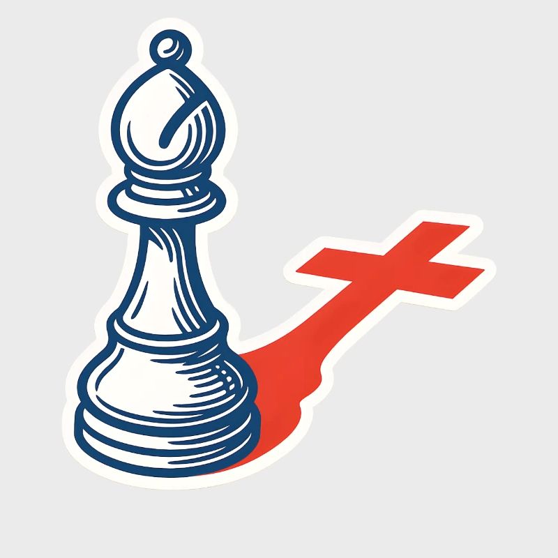 Chess Player Funny Bishop Shadow Design