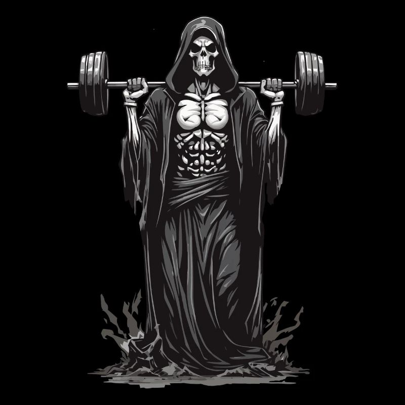 Grim Reaper Bodybuilder Deadlift Spaß