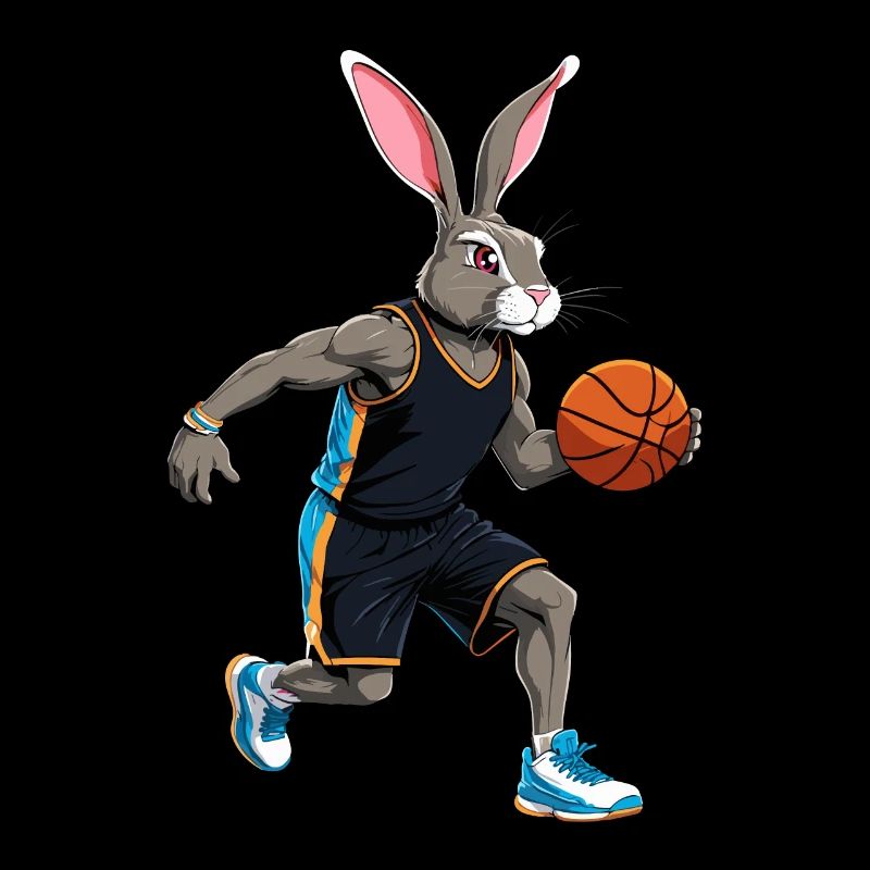 Basketball Player Easter Bunny Funny Easter