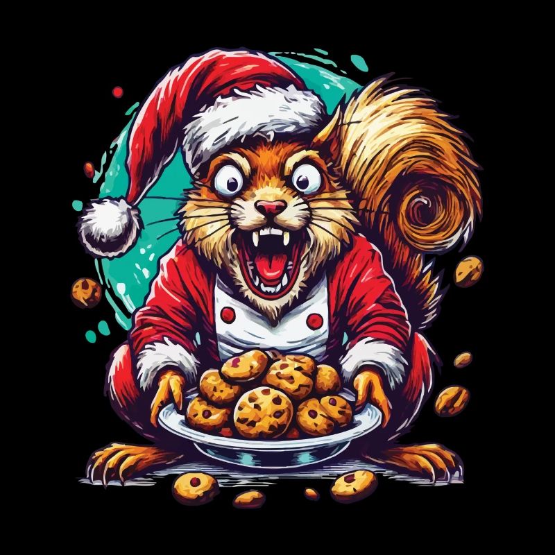 Weihnachtsstress Lustig Mama Eichhörnchen Humor
