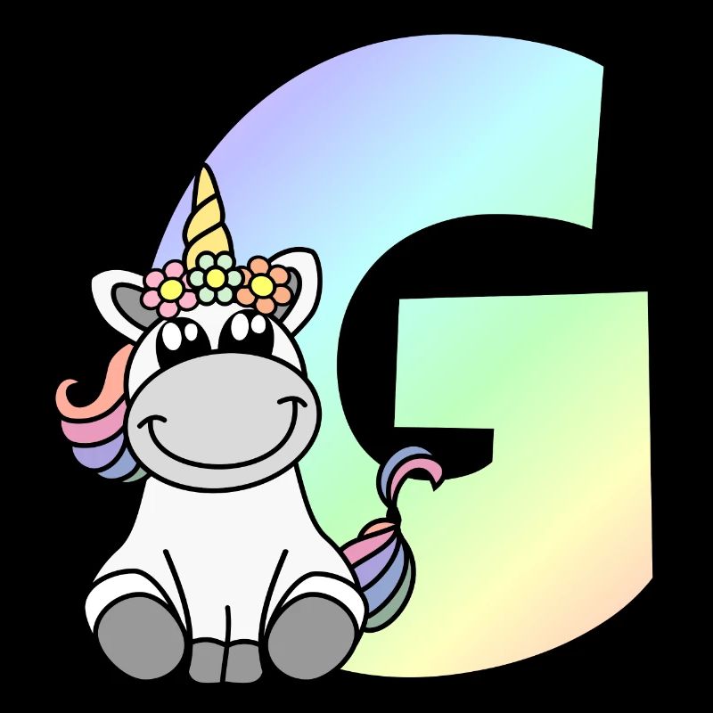 Einhorn Buchstabe G