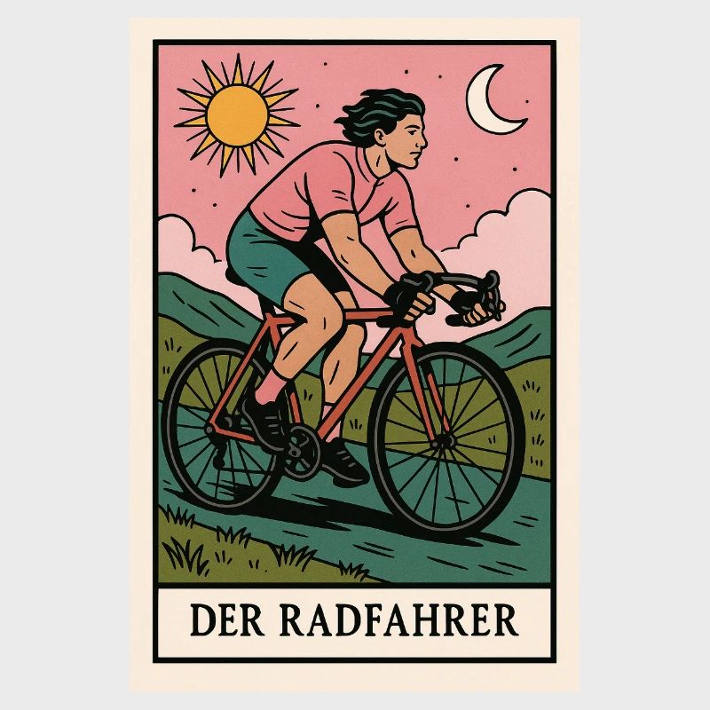 Der Radfahrer Illustration