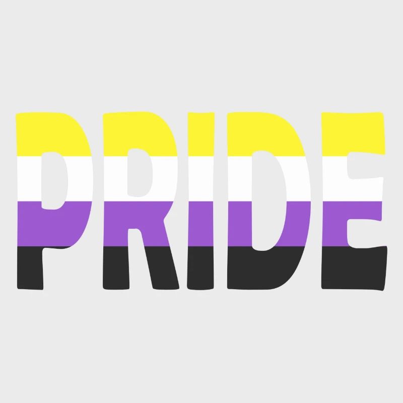 Pride lettering Non-Binary Non-Binary LGBTQ