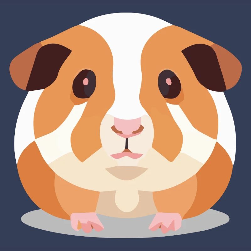 Cochon d’Inde Mignon Marron Blanc