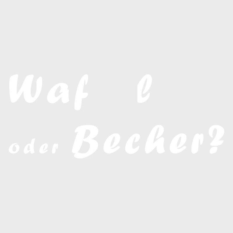 Eisdiele - Waffel oder Becher für's Eis