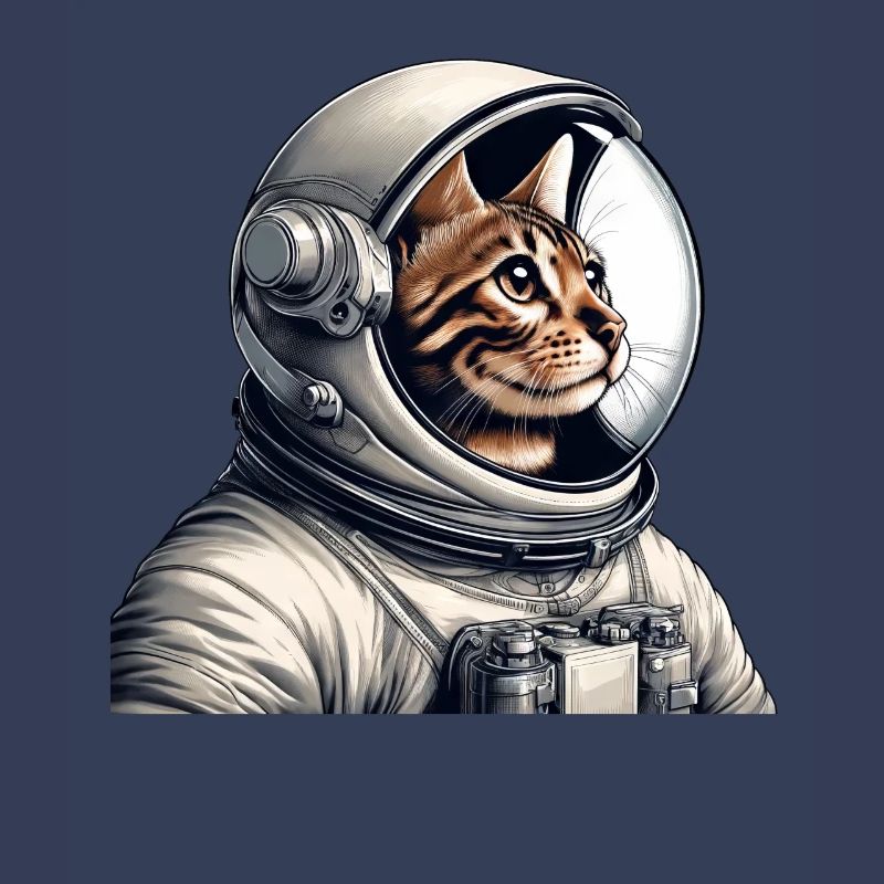 Aventure spatiale d’astronaute de chat du Bengale