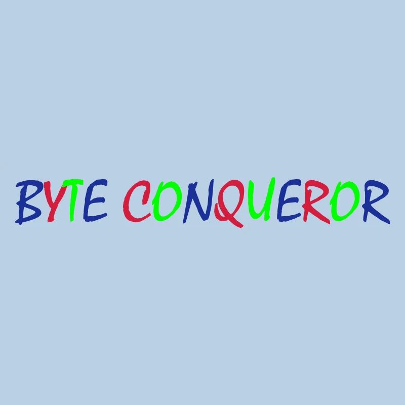 Byte Conqueror – Typographie colorée