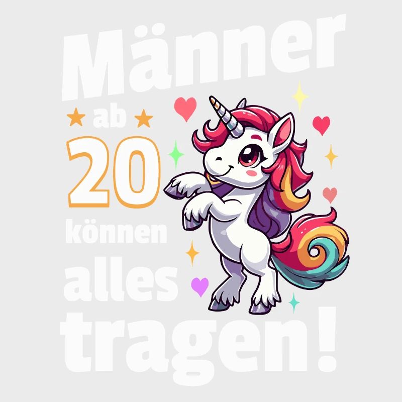 Mann 20. Geburtstag. Lustiger Spruch Geschenkidee