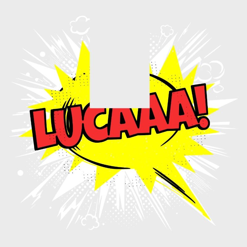 Luca Name Funny Speech Bubble Lucaaa!