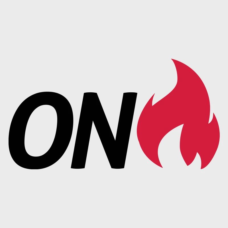 on fire