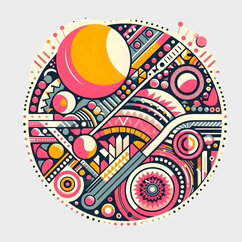 Neon Geometry — Orbit Bloom