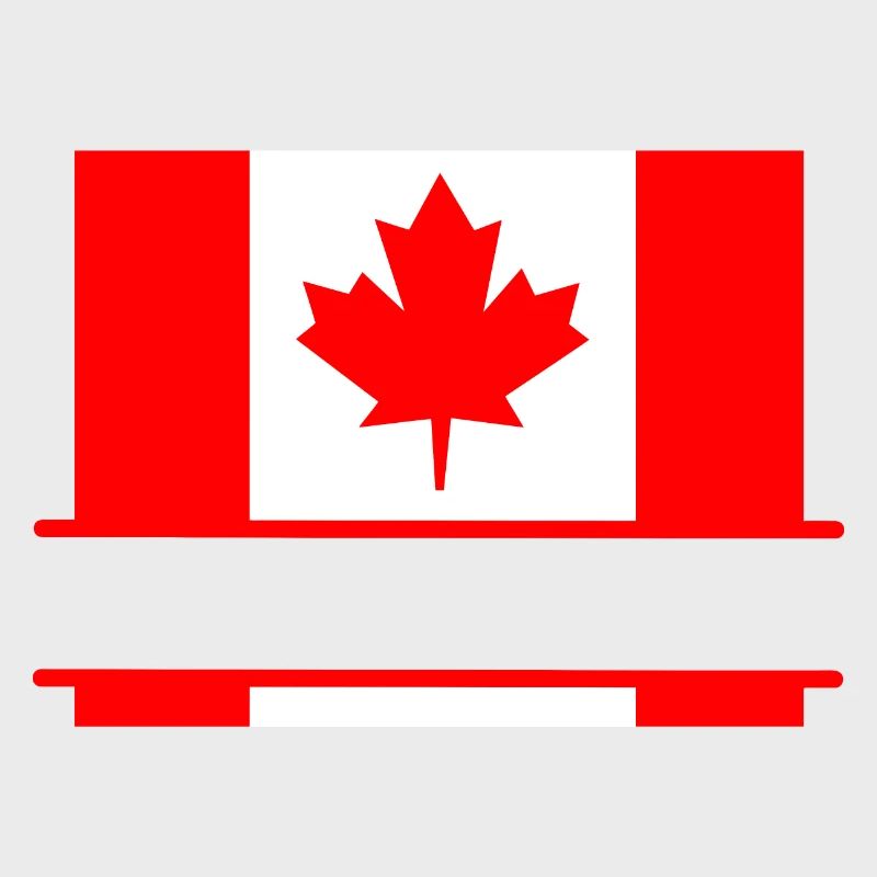 Drapeau du Canada avec un espace de la feuille d’érable pour le texte