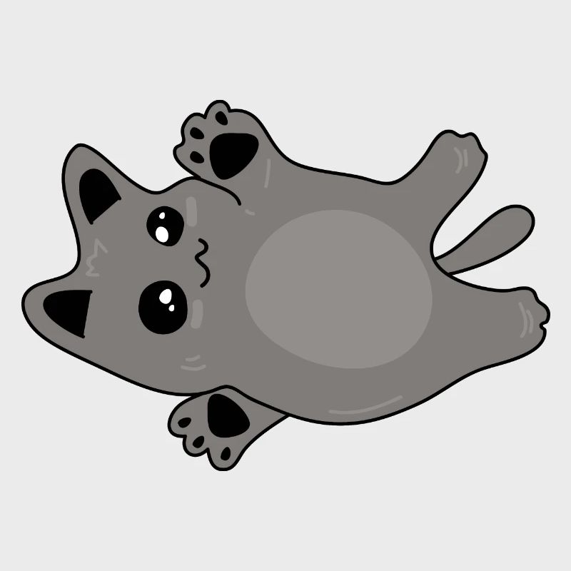mignon bébé chat gris