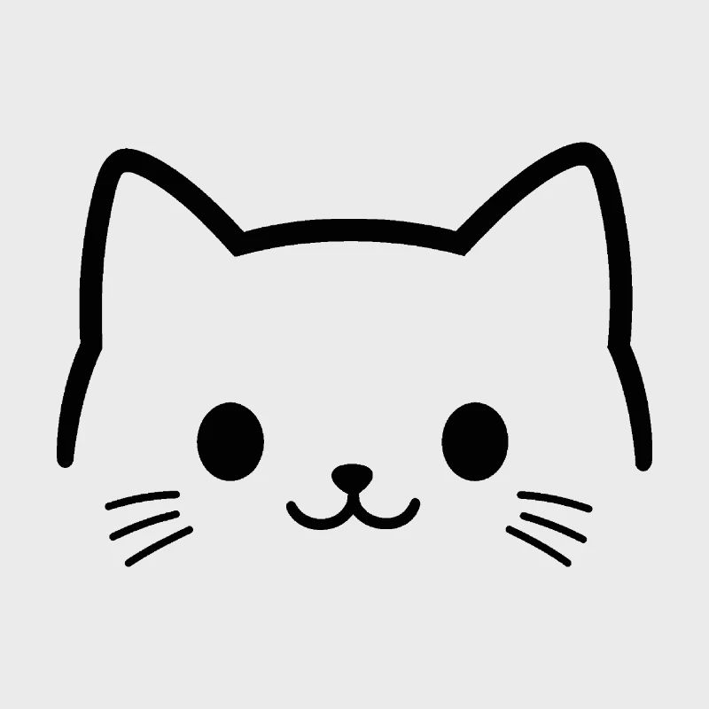 visage de chat, tête de chat, museau mignon