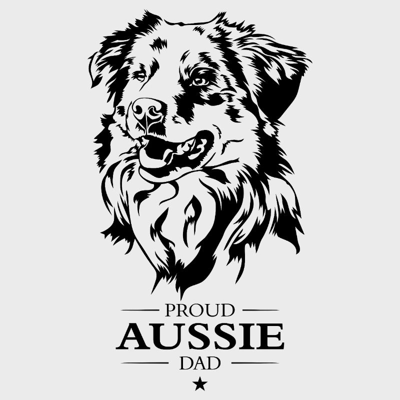Aussie Dad Hunde Australian Shepherd Hund Wilsigns