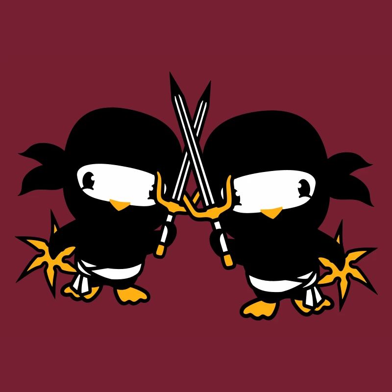 2 Oiseaux Ninja Fighter Assassin Épée Ninja Star