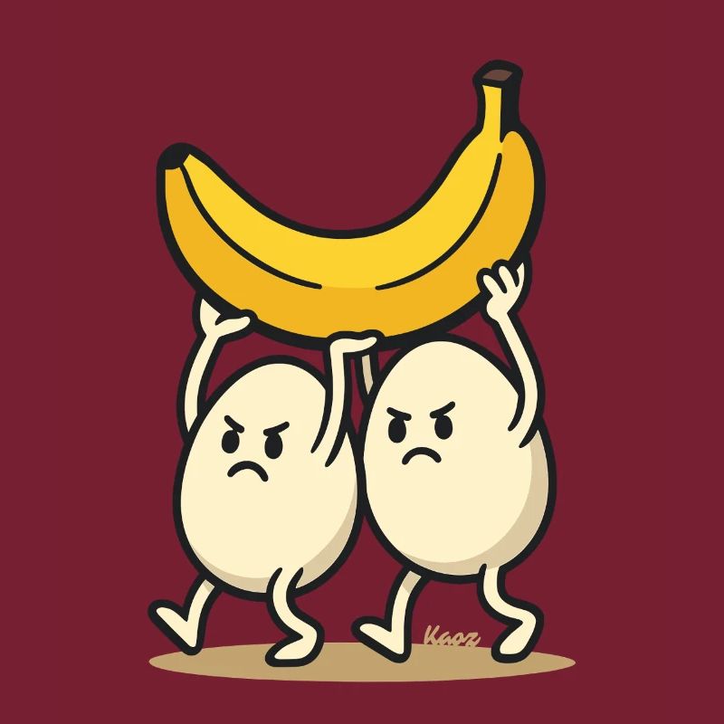 Teamwork – Two eggs and a banana
