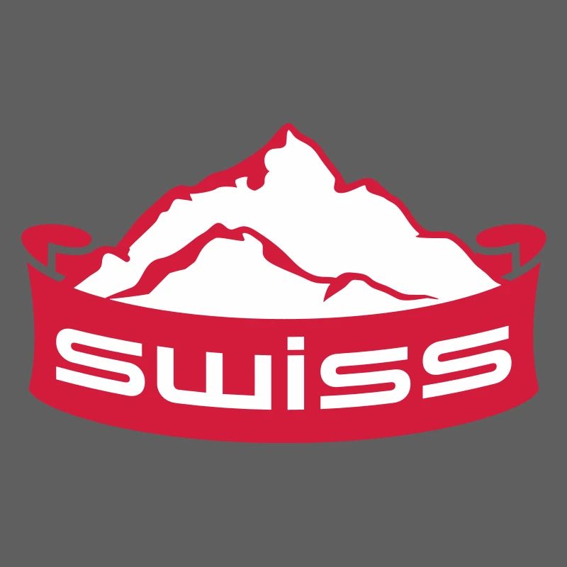 Swiss Mountain Banner Logo