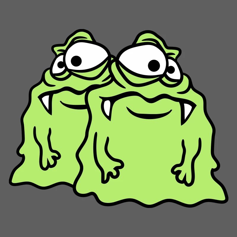 Team 2 friends couple glibber slime disgusting slime