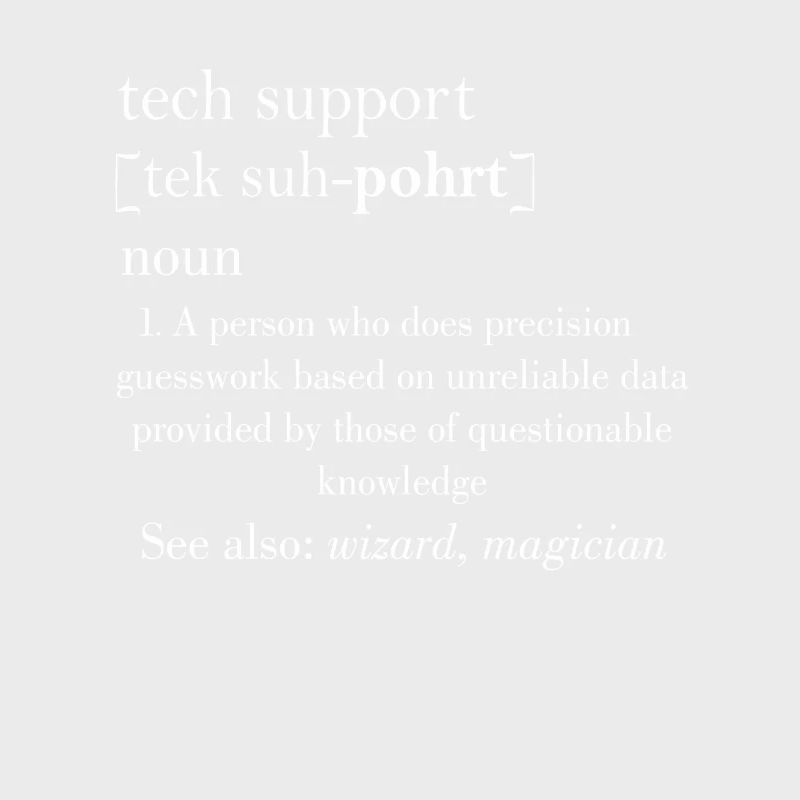 Tech support|Geschenkidee