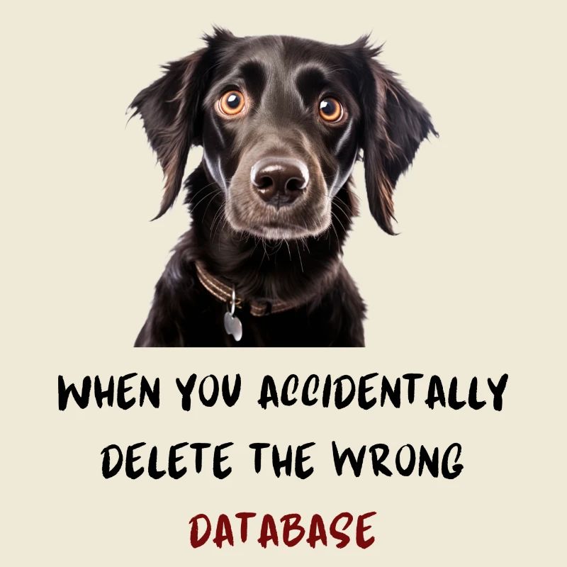 When you accidentally delete the wrong database